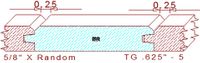 Tongue & Groove 5/8" - 5 Tongue & Groove 5/8" - 5
