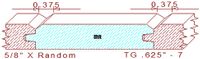 Tongue & Groove 5/8" - 7 Tongue & Groove 5/8" - 7