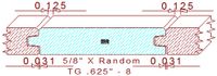 Tongue & Groove 5/8" - 8 Tongue & Groove 5/8" - 8
