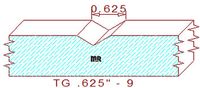 Tongue & Groove 5/8" - 9 Tongue & Groove 5/8" - 9