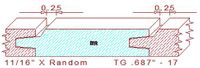 Tongue & Groove 11/16" - 17 Tongue & Groove 11/16" - 17