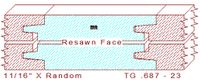 Tongue & Groove 11/16" - 23 Tongue & Groove 11/16" - 23