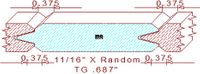 Tongue & Groove 11/16" Tongue & Groove 11/16"
