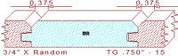 Tongue & Groove 3/4" - 15 Tongue & Groove 3/4" - 15