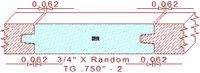 Tongue & Groove 3/4" - 2 Tongue & Groove 3/4" - 2