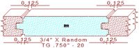 Tongue & Groove 3/4" - 20 Tongue & Groove 3/4" - 20