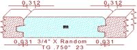 Tongue & Groove 3/4" - 23 Tongue & Groove 3/4" - 23
