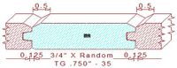 Tongue & Groove 3/4" - 35 Tongue & Groove 3/4" - 35