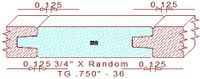 Tongue & Groove 3/4" - 36 Tongue & Groove 3/4" - 36