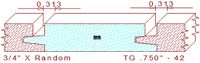 Tongue & Groove 3/4" - 42 Tongue & Groove 3/4" - 42