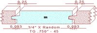 Tongue & Groove 3/4" - 45 Tongue & Groove 3/4" - 45