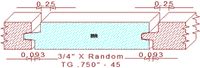 Tongue & Groove 3/4" - 45