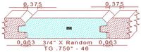 Tongue & Groove 3/4" - 46 Tongue & Groove 3/4" - 46