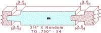 Tongue & Groove 3/4" - 54 Tongue & Groove 3/4" - 54
