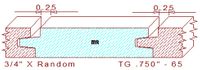 Tongue & Groove 3/4" - 65 Tongue & Groove 3/4" - 65