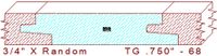 Tongue & Groove 3/4" - 68 Tongue & Groove 3/4" - 68