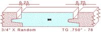 Tongue & Groove 3/4" - 78 Tongue & Groove 3/4" - 78