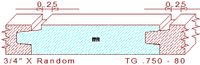 Tongue & Groove 3/4" - 80 Tongue & Groove 3/4" - 80