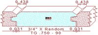 Tongue & Groove 3/4" - 90 Tongue & Groove 3/4" - 90
