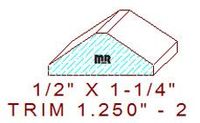 Trim Moulding 1-1/4" - 2 Trim Moulding 1-1/4" - 2