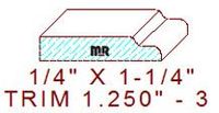 Trim Moulding 1-1/4" - 3