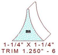 Trim Moulding 1-1/4" - 6 Trim Moulding 1-1/4" - 6