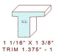 Trim Moulding 1-3/8" - 1 Trim Moulding 1-3/8" - 1