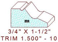 Trim Moulding 1-1/2" - 10 Trim Moulding 1-1/2" - 10