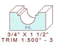 Trim Moulding 1-1/2" - 3 Trim Moulding 1-1/2" - 3
