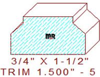 Trim Moulding 1-1/2" - 5