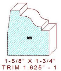 Trim Moulding 1-5/8" - 1 Trim Moulding 1-5/8" - 1