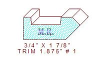 Trim Moulding 1-7/8" - 1 Trim Moulding 1-7/8" - 1