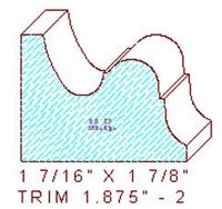 Trim Moulding 1-7/8" - 2 Trim Moulding 1-7/8" - 2