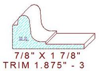 Trim Moulding 1-7/8" - 3 Trim Moulding 1-7/8" - 3