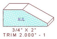 Trim Moulding 2" - 1 Trim Moulding 2" - 1