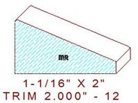 Trim Moulding 2" - 12 Trim Moulding 2" - 12