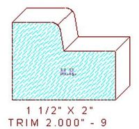 Trim Moulding 2" - 9 Trim Moulding 2" - 9