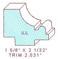 Trim 2-1/32"