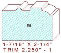 Trim Moulding 2-1/4" - 1 Trim Moulding 2-1/4" - 1