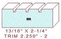 Trim Moulding 2-1/4" - 2 Trim Moulding 2-1/4" - 2