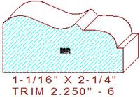 Trim Moulding 2-1/4" - 6