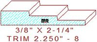 Trim Moulding 2-1/4" - 8 Trim Moulding 2-1/4" - 8
