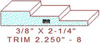 Trim Moulding 2-1/4" - 8