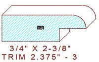 Trim Moulding 2-3/8" - 3 Trim Moulding 2-3/8" - 3