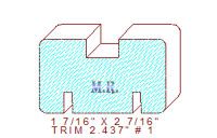 Trim Moulding 2-7/16" - 1 Trim Moulding 2-7/16" - 1