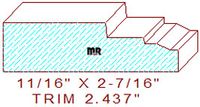 Trim Moulding 2-7/16" Trim Moulding 2-7/16"