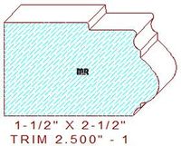 Trim Moulding 2-1/2" - 1 Trim Moulding 2-1/2" - 1