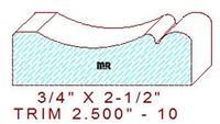 Trim Moulding 2-1/2" - 10 