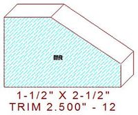 Trim Moulding 2-1/2" - 12 Trim Moulding 2-1/2" - 12
