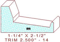 Trim Moulding 2-1/2" - 14